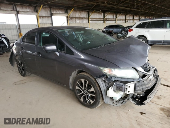 2015 Honda Civic EX z VIN 19XFB2F8XFE099620, wystawiony jako Copart lot #55479255 z przebiegiem 101 541 mil mil oraz Szkoda całkowita • Salvage title. Historia ofert i sprzedaży dostępna na DreamBid. Obrazek 4.