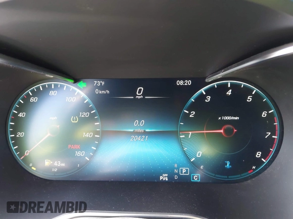 2022 Mercedes-Benz GLC 300 with VIN W1N0G8DB2NV399762, listed as a IAAI auction lot 42311304 with 20,421 mi miles and . Bid and sale history available at DreamBid. Image 7.