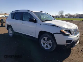 2012 Jeep Compass Latitude with VIN 1C4NJDEB9CD584027, listed as a Copart auction lot 51961805 with 97,408 mi miles and Salvage Title. Bid and sale history available at carsss.com. Image 4.