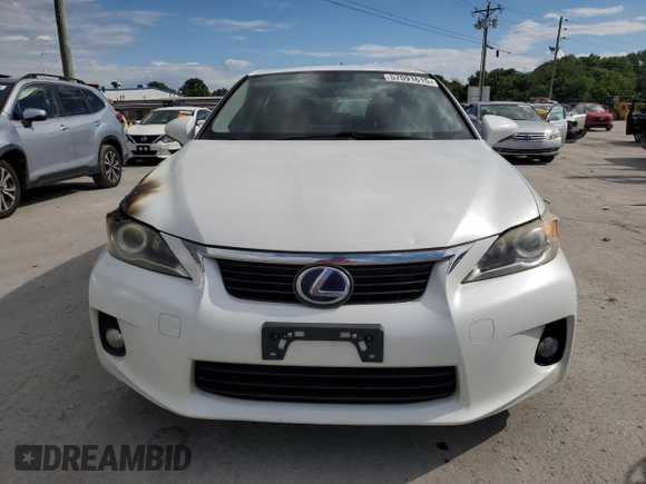 2012 Lexus CT 200h with VIN JTHKD5BH6C2099265, listed as a Copart auction lot 57091615 with 164,532 mi miles and Salvage title. Bid and sale history available at DreamBid. Image 5.