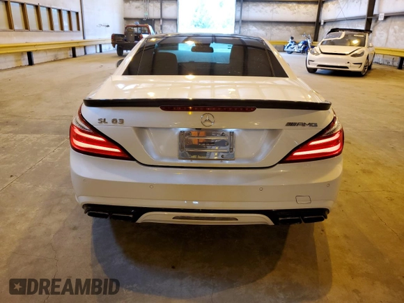 2013 Mercedes-Benz SL 63 AMG with VIN WDDJK7EA8DF008963, listed as a Copart auction lot 62419415 with 36,683 mi miles and Salvage title. Bid and sale history available at DreamBid. Image 6.