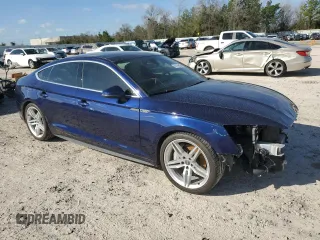2019 Audi A5 Sportback Premium Plus with VIN WAUENCF51KA096467, listed as a Copart auction lot 42970494 with 34,753 mi miles. Bid and sale history available at carsss.com. Image 4.