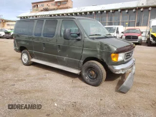 2005 Ford Econoline Passenger XL with VIN 1FBNE31L75HA17246, listed as a Copart auction lot 46470884 with 194,029 mi miles and Salvage Title. Bid and sale history available at carsss.com. Image 4.