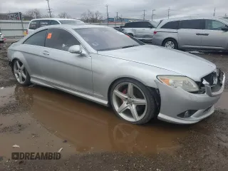 2007 Mercedes-Benz CL-Class 5.5L V8 with VIN WDDEJ71X67A009089, listed as a Copart auction lot 47800185 with 0 mi miles and Salvage Title. Bid and sale history available at carsss.com. Image 4.