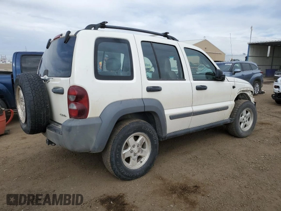 2005 Jeep Liberty Sport with VIN 1J4GL48505W583083, listed as a Copart auction lot 49700615 with 198,325 mi miles and Salvage Title. Bid and sale history available at carsss.com. Image 3.