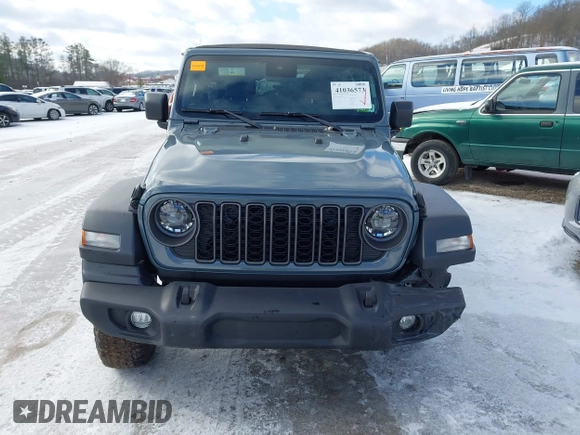 2024 Jeep Wrangler Sport S with VIN 1C4PJXDN2RW306332, listed as a IAAI auction lot 41036573 with 1,785 mi miles and . Bid and sale history available at DreamBid. Image 12.