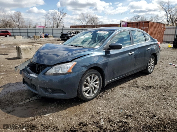2013 Nissan Sentra SV with VIN 3N1AB7APXDL669682, listed as a Copart auction lot 49552735 with 167,009 mi miles and Salvage Title. Bid and sale history available at carsss.com. Image 1.