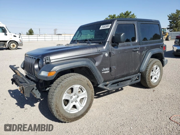 2018 Jeep Wrangler Sport с VIN 1C4GJXAN8JW226168, выставлен на аукционе Copart как лот 55465985 с пробегом 47 899 миль миль и Списание • Salvage title. История ставок и продаж доступна на DreamBid. Изображение 1.
