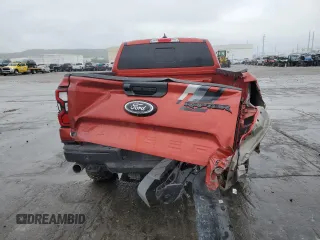 2024 Ford Ranger Raptor with VIN 1FTER4LRXRLE11947, listed as a Copart auction lot 68929944 with 7,512 mi miles and Salvage Title. Bid and sale history available at carsss.com. Image 6.
