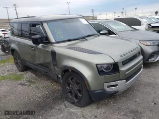 2020 Land Rover Defender HSE with VIN SALE9EEU2L2027089, listed as a IAAI auction lot 41674199 with 43,252 mi miles. Bid and sale history available at carsss.com. Image 1.