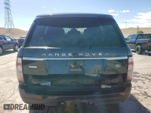 2014 Land Rover Range Rover Supercharged Autobiography with VIN SALGV2TF3EA155471, listed as a Copart auction lot 50352795 with 71,390 mi miles and Salvage title. Bid and sale history available at DreamBid. Image 6.