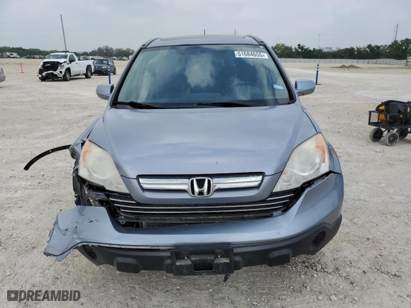 2008 Honda CR-V EX-L with VIN JHLRE38748C033057, listed as a Copart auction lot 51684655 with 120,239 mi miles and Salvage Title. Bid and sale history available at carsss.com. Image 5.