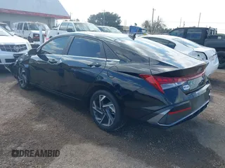 2024 Hyundai Elantra Limited with VIN KMHLP4DG7RU718847, listed as a IAAI auction lot 41506091 with 10,918 mi miles and . Bid and sale history available at DreamBid. Image 3.