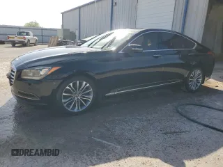 2015 Hyundai Genesis 3.8L with VIN KMHGN4JE9FU101990, listed as a Copart auction lot 49518945 with 58,601 mi miles and Clean Title. Bid and sale history available at carsss.com. Image 1.