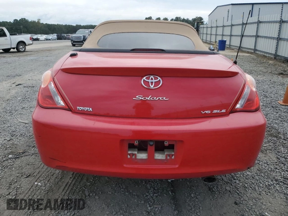 2006 Toyota Solara SE with VIN 4T1FA38P66U102099, listed as a Copart auction lot 70929354 with 129,621 mi miles and Salvage Title. Bid and sale history available at DreamBid. Image 6.