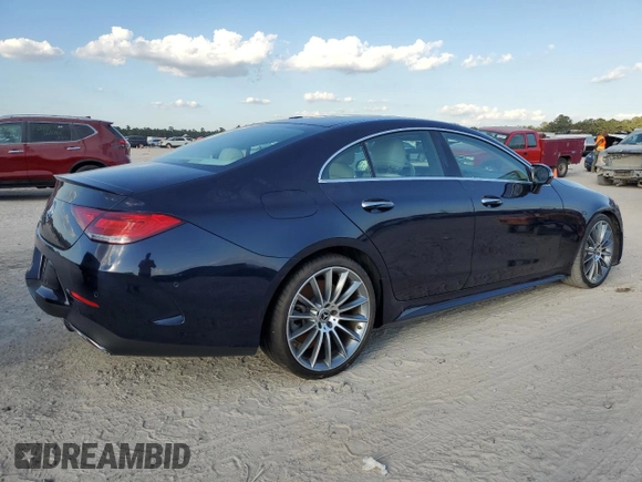 2020 Mercedes-Benz CLS with VIN WDD2J5JB6LA051168, listed as a Copart auction lot 76060434 with 0 mi miles and Non Repairable. Bid and sale history available at carsss.com. Image 3.