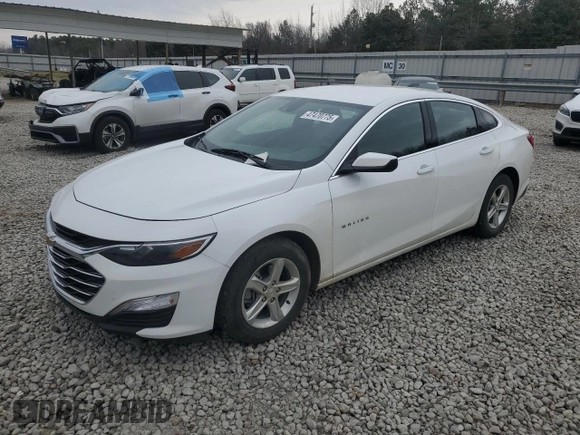 2024 Chevrolet Malibu LS with VIN 1G1ZC5ST2RF165411, listed as a Copart auction lot 47470775 with 33,171 mi miles and Salvage Title. Bid and sale history available at DreamBid. Image 1.