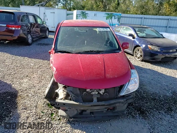 2008 Nissan Versa 1.8 S with VIN 3N1BC13E18L368430, listed as a Copart auction lot 55158295 with 142,363 mi miles and Salvage Title. Bid and sale history available at carsss.com. Image 10.