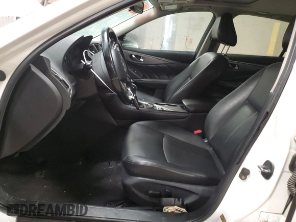 2017 Infiniti Q50 Signature Edition with VIN JN1EV7AP8HM742195, listed as a Copart auction lot 85845844 with 129,570 mi miles and Salvage title. Bid and sale history available at DreamBid. Image 7.