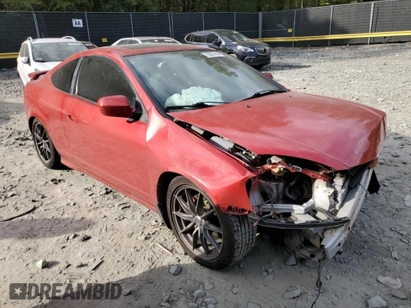2003 Acura RSX Type S with VIN JH4DC53083C016031, listed as a Copart auction lot 75974144 with 0 mi miles and Salvage Title. Bid and sale history available at carsss.com. Image 4.