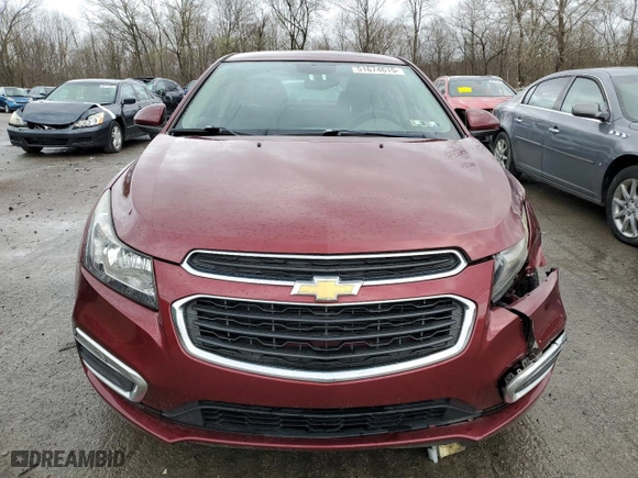 2015 Chevrolet Cruze LT with VIN 1G1PC5SB0F7156713, listed as a Copart auction lot 51674615 with 51,992 mi miles and Salvage Title. Bid and sale history available at carsss.com. Image 5.