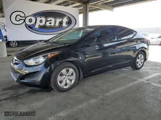 2016 Hyundai Elantra SE with VIN KMHDH4AE6GU512288, listed as a Copart auction lot 53707605 with 198,927 mi miles and Clean Title. Bid and sale history available at carsss.com. Image 1.