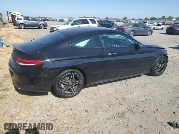 2023 Mercedes-Benz C 300 with VIN W1KWJ8DB8PG126048, listed as a Copart auction lot 60347215 with 46,304 mi miles and Salvage title. Bid and sale history available at DreamBid. Image 3.