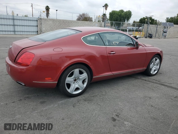 2004 Bentley Continental GT GT z VIN SCBCR63W84C021594, wystawiony jako Copart lot #53366645 z przebiegiem 100 178 mil mil oraz Tytuł czysty. Historia ofert i sprzedaży dostępna na DreamBid. Obrazek 3.