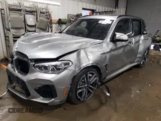 2020 BMW X3 M Competition with VIN 5YMTS0C08L9B60091, listed as a Copart auction lot 48272054 with 0 mi miles and Salvage Title. Bid and sale history available at carsss.com. Image 1.