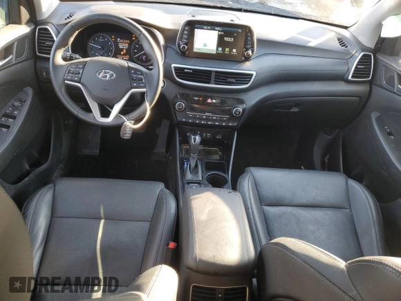 2021 Hyundai Tucson Ultimate with VIN KM8J3CAL8MU371746, listed as a Copart auction lot 45215515 with 43,713 mi miles and Salvage title. Bid and sale history available at DreamBid. Image 8.