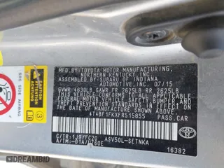 2015 Toyota Camry XLE with VIN 4T4BF1FKXFR515855, listed as a IAAI auction lot 41847812 with 217,317 mi miles. Bid and sale history available at carsss.com. Image 9.
