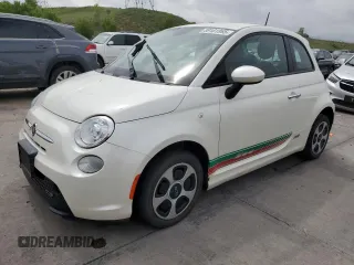 2014 FIAT 500e z VIN 3C3CFFGE0ET172785, wystawiony jako Copart lot #59101865 z przebiegiem 57 727 mil mil oraz Szkoda całkowita • Salvage title. Historia ofert i sprzedaży dostępna na DreamBid. Obrazek 1.