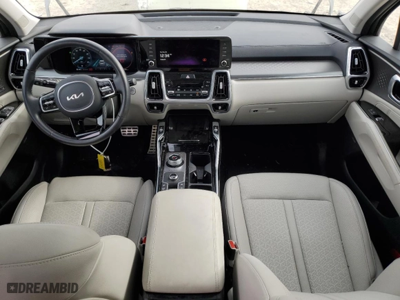 2023 Kia Sorento Plug-In Hybrid SX Prestige with VIN KNDRMDLH9P5194691, listed as a Copart auction lot 81785204 with 19,741 mi miles and Salvage Title. Bid and sale history available at carsss.com. Image 8.