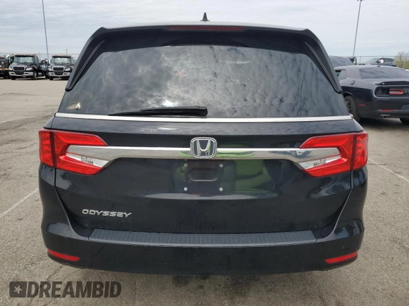 2019 Honda Odyssey EX with VIN 5FNRL6H50KB025079, listed as a Copart auction lot 53685495 with 118,998 mi miles and Salvage title. Bid and sale history available at DreamBid. Image 6.