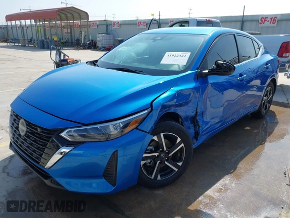 2024 Nissan Sentra SV with VIN 3N1AB8CV3RY282385, listed as a IAAI auction lot 41922422 with 25,671 mi miles and . Bid and sale history available at DreamBid. Image 18.