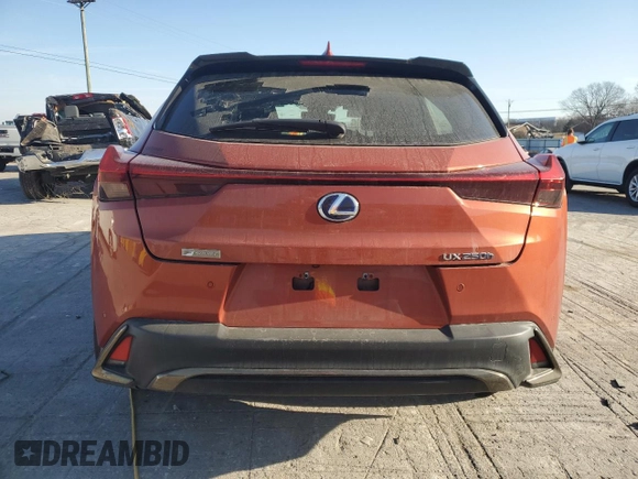 2020 Lexus UX 250h F Sport with VIN JTHR9JBH9L2024777, listed as a Copart auction lot 48726805 with 34,462 mi miles and Salvage title. Bid and sale history available at DreamBid. Image 6.