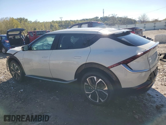 2023 Kia EV6 Wind with VIN KNDC3DLC9P5120331, listed as a Copart auction lot 75852454 with 15,712 mi miles and Salvage Title. Bid and sale history available at carsss.com. Image 2.