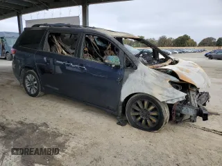 2020 Toyota Sienna XLE with VIN 5TDDZ3DCXLS249579, listed as a Copart auction lot 55288175 with Not provided miles and Non repairable. Bid and sale history available at DreamBid. Image 4.