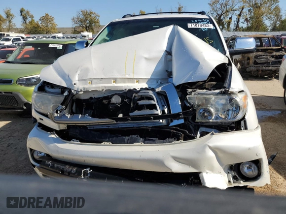 2016 Toyota Sequoia Platinum with VIN 5TDDW5G12GS132261, listed as a Copart auction lot 71870483 with 0 mi miles and Salvage Title. Bid and sale history available at carsss.com. Image 5.