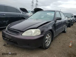 2000 Honda Civic LX with VIN 1HGEJ6676YL058099, listed as a Copart auction lot 51140985 with 151,831 mi miles and Salvage Title. Bid and sale history available at carsss.com. Image 1.
