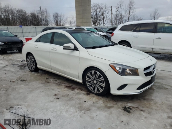 2017 Mercedes-Benz CLA 250 with VIN WDDSJ4GB3HN442473, listed as a Copart auction lot 43711085 with 70,391 mi miles and Clean Title. Bid and sale history available at DreamBid. Image 4.