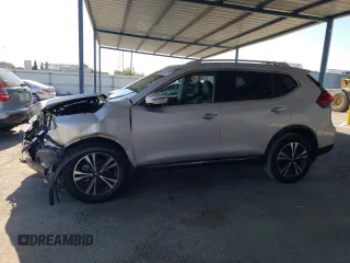 2017 Nissan Rogue SL with VIN JN8AT2MT1HW144567, listed as a Copart auction lot 62334475 with 92,420 mi miles and Salvage title. Bid and sale history available at DreamBid. Image 1.