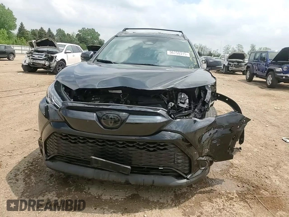 2023 Toyota Corolla Cross Hybrid S with VIN 7MUFBABG6PV014258, listed as a Copart auction lot 56750315 with 93,660 mi miles and Salvage title. Bid and sale history available at DreamBid. Image 13.