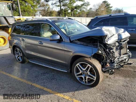 2017 Mercedes-Benz GLS 550 with VIN 4JGDF7DE4HA913568, listed as a Copart auction lot 38857264 with 78,848 mi miles and . Bid and sale history available at DreamBid. Image 4.
