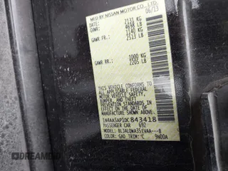 2013 Nissan Maxima SV with VIN 1N4AA5AP1DC843418, listed as a IAAI auction lot 41513744 with 105,881 mi miles and . Bid and sale history available at DreamBid. Image 9.