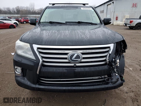 2015 Lexus LX 570 with VIN JTJHY7AX7F4184982, listed as a Copart auction lot 83942454 with 140,524 mi miles and Salvage Title. Bid and sale history available at DreamBid. Image 5.