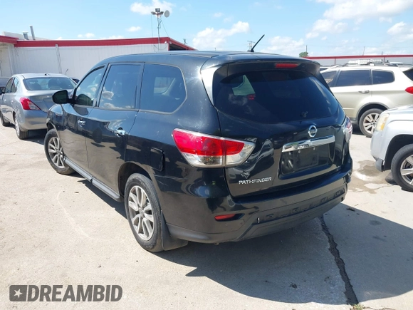 2015 Nissan Pathfinder SV with VIN 5N1AR2MN2FC642105, listed as a IAAI auction lot 42580343 with 228,957 mi miles and . Bid and sale history available at DreamBid. Image 3.