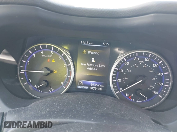 2014 Infiniti Q50 Premium with VIN JN1BV7AR6EM684135, listed as a IAAI auction lot 41407774 with 89,352 mi miles. Bid and sale history available at carsss.com. Image 7.