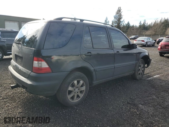 2003 Mercedes-Benz M-Class 3.7L with VIN 4JGAB57E93A438457, listed as a Copart auction lot 44268505 with 0 mi miles and Salvage Title. Bid and sale history available at carsss.com. Image 3.