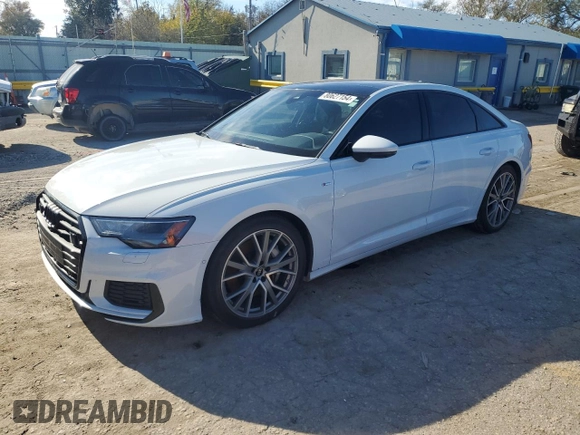 2023 Audi A6 Premium Plus z VIN WAUL2BF26PN040248, wystawiony jako Copart lot #80627154 z przebiegiem Nie podano mil oraz Szkoda całkowita • Salvage title. Historia ofert i sprzedaży dostępna na DreamBid. Obrazek 1.